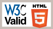 WC3 Valid HTML 5